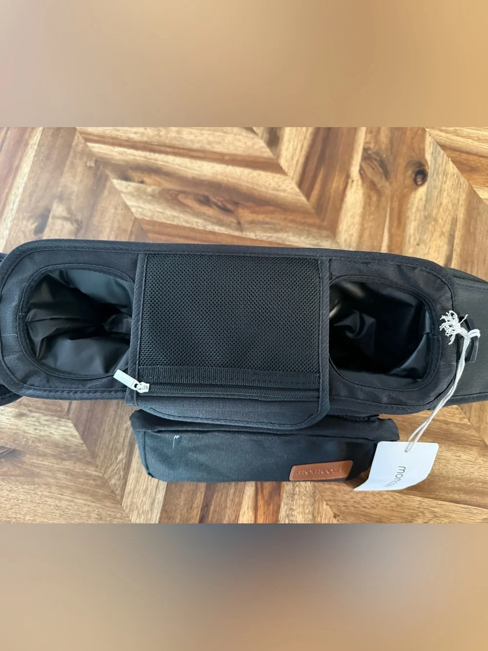 Mom Cozy Black Stroller Organizer Bag